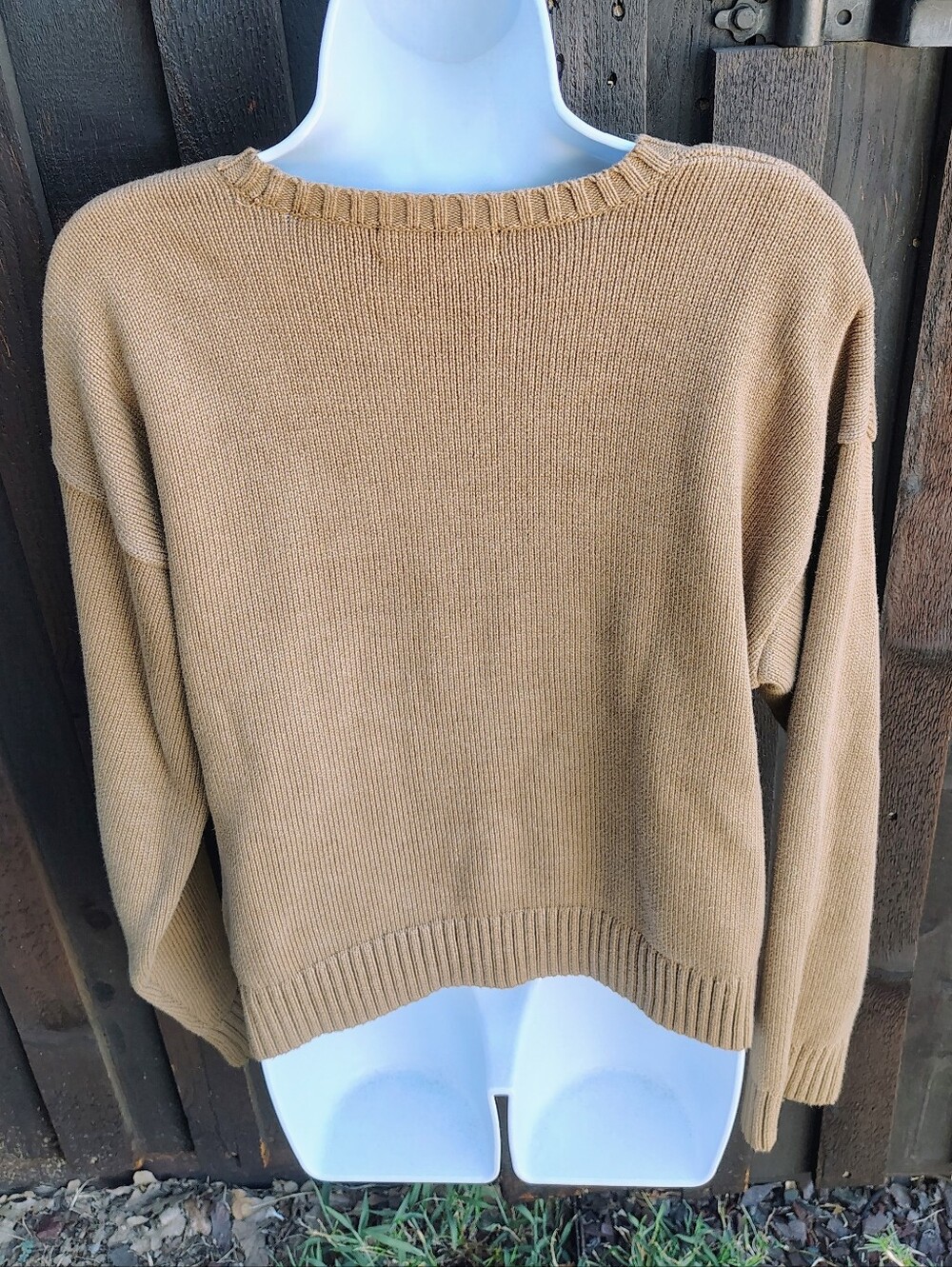 Ralph Lauren Camel Beagle Intarsia Crewneck Sweater - Picture 5 of 6